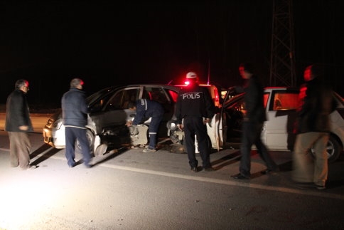 Batakköy kavşağı civarında trafik kazası 