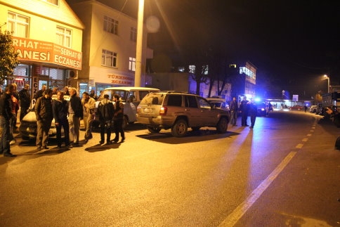 Eski Hastane önünde trafik kazası 