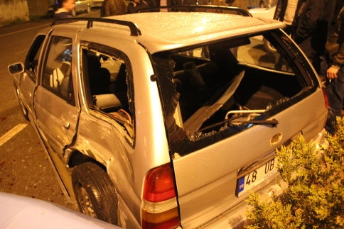 Eski Hastane önünde trafik kazası 