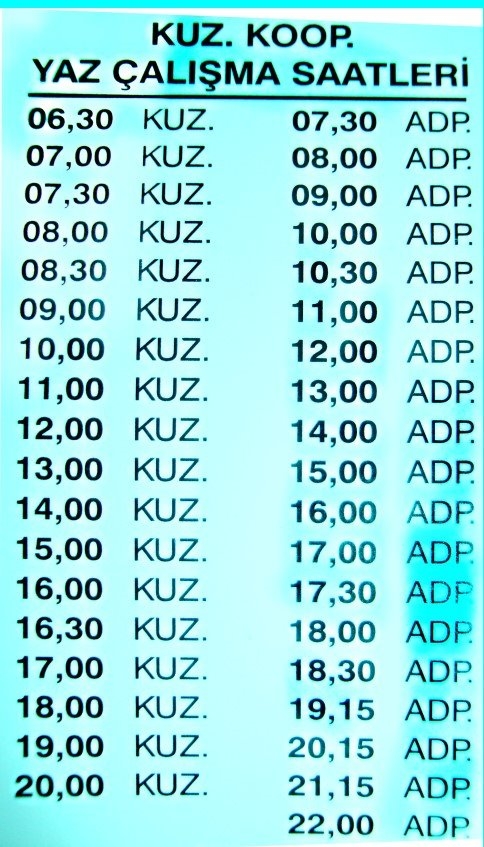 Kuzuluk Kooperatifi Yaz Saatine Geçti