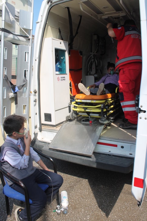 İnönü İlköğretim Okulunda Tatbikat