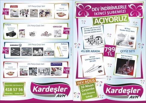 Kardeşler Züccaciye’den İkinci Şube!