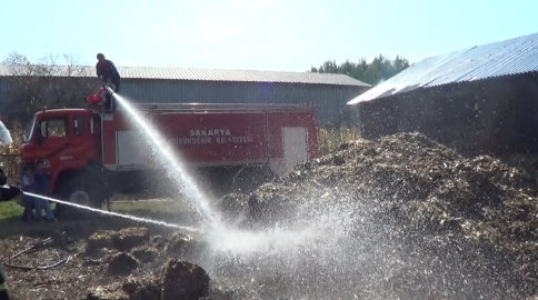 Ateşle Oynayan Çocuklar Samanlık Yaktı