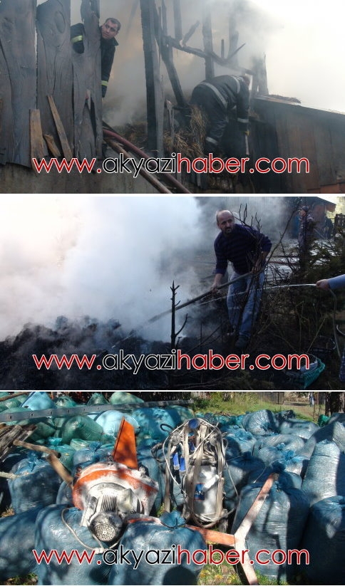 Küçücek'te Samanlıkta Çıkan Yangın Korkuttu