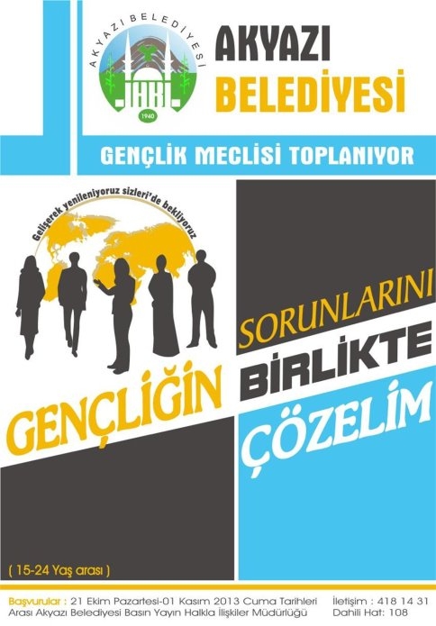 Akyazı Belediyesi Gençlik Meclisinden Davet