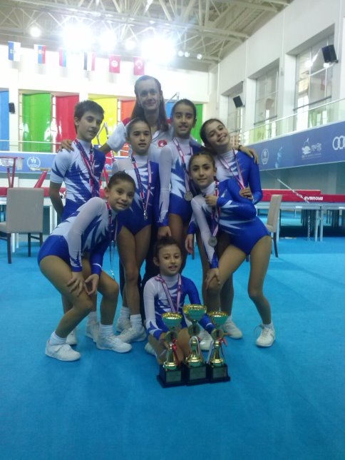 Sakarya  Cimnastik spor kulübü aerobik Cimnastikçilerinin büyük başarısı