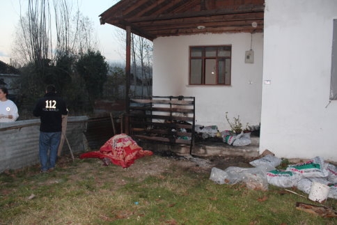 Yaşlı Kadın Yanarak Can Verdi