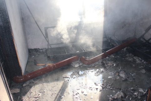 Kızılcıkorman’da bir Ev Tamamen Yandı