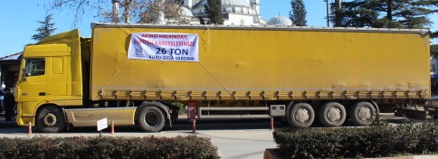 Akyazı’dan Suriye’ye 26 Ton Gıda Yardımı