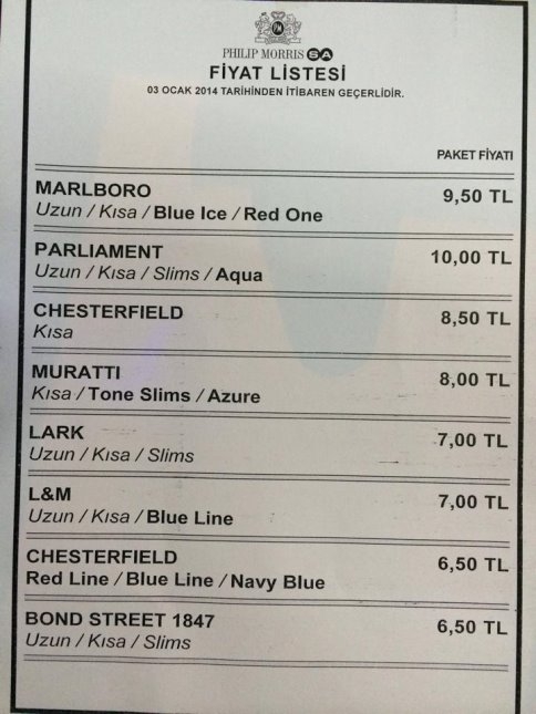 Sigara Zammı uygulanmaya başlandı