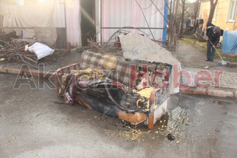 Yaşlı Kadının Barakasında Yangın Çıktı