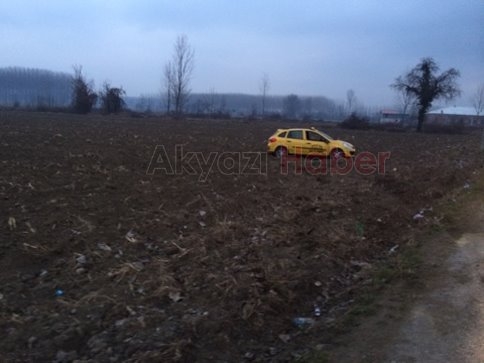 Otomobil Tarlaya Girdi