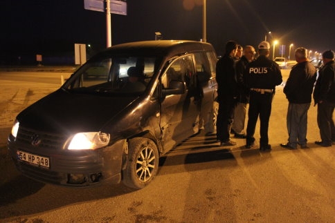 Batakköy Kavşağında Trafik Kazası