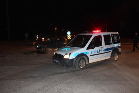 Batakköy Kavşağında Trafik Kazası