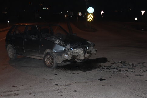 Batakköy Kavşağında Trafik Kazası