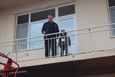 Minik Öğrenciler den Minik Tatbikat