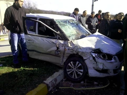 Kuzuluk İhlas Kavşağında Trafik Kazası 2 Yaralı