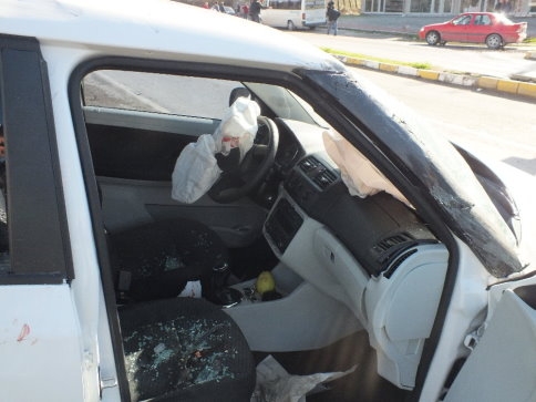 Kuzuluk İhlas Kavşağında Trafik Kazası 2 Yaralı