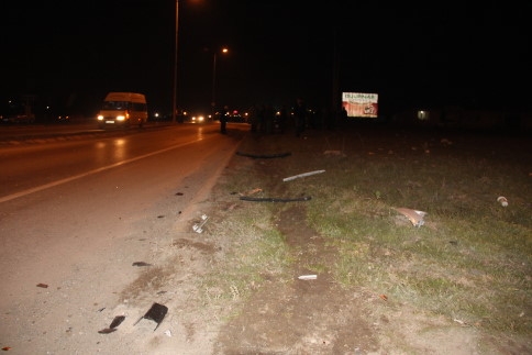 Akyazı Küçücek Kavşağında Trafik Kazası 