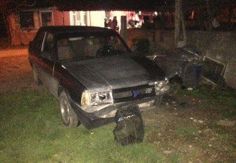 Önündeki Otomobile Çarptı