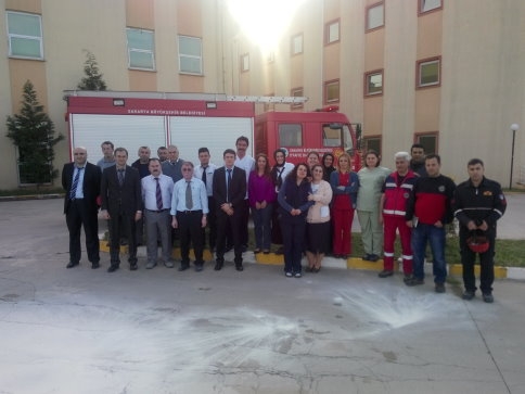 Hastanede Yangın Tatbikatı