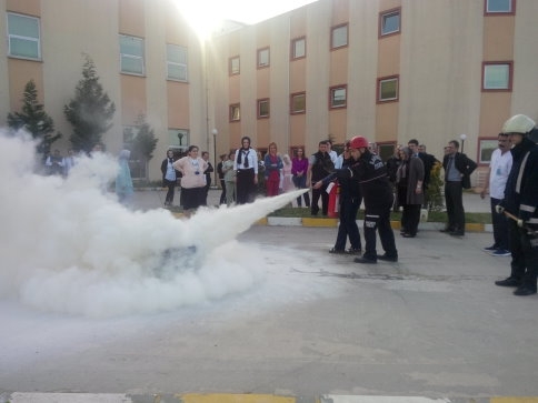 Hastanede Yangın Tatbikatı