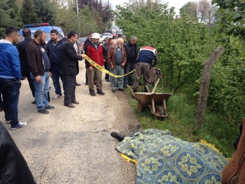 Tellere Yaslanmış Halde Ölü Bulundu 