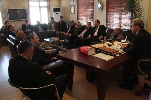 Ak Parti İl Başkanı Recep Uncuoğlu ve Ekibinden Başkan Hasan Akcan’a Ziyaret