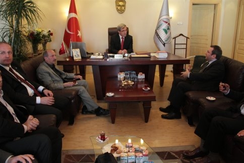 Ak Parti İl Başkanı Recep Uncuoğlu ve Ekibinden Başkan Hasan Akcan’a Ziyaret