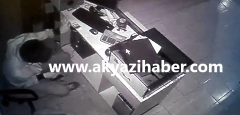 Hırsızlar İşyerini Böyle Soydu