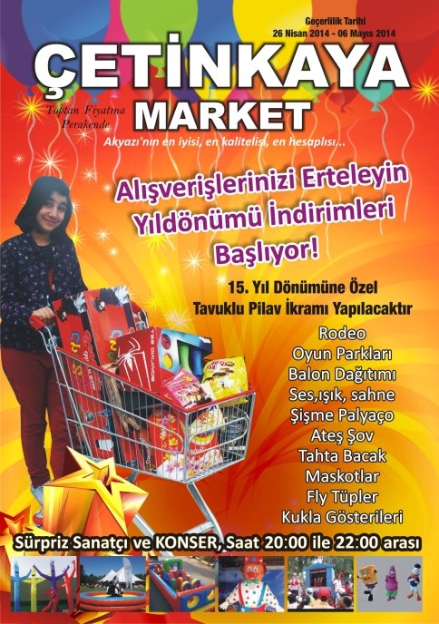 Çetinkaya Alışveriş Merkezinden Davet