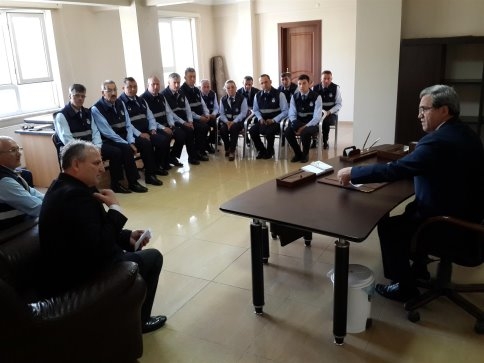 Zabıta’dan Başkan Hasan Akcan’a Brifing