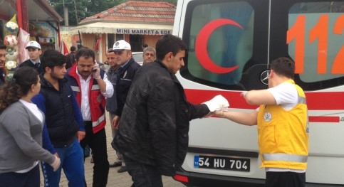 Sanayi Girişinde Kaza 2 Yaralı