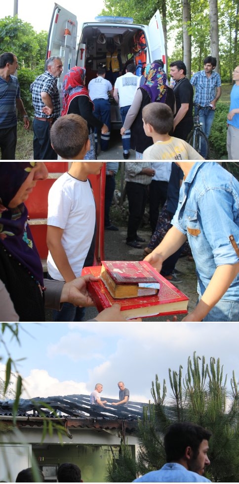 Hastane Mahesi'nde Yangın