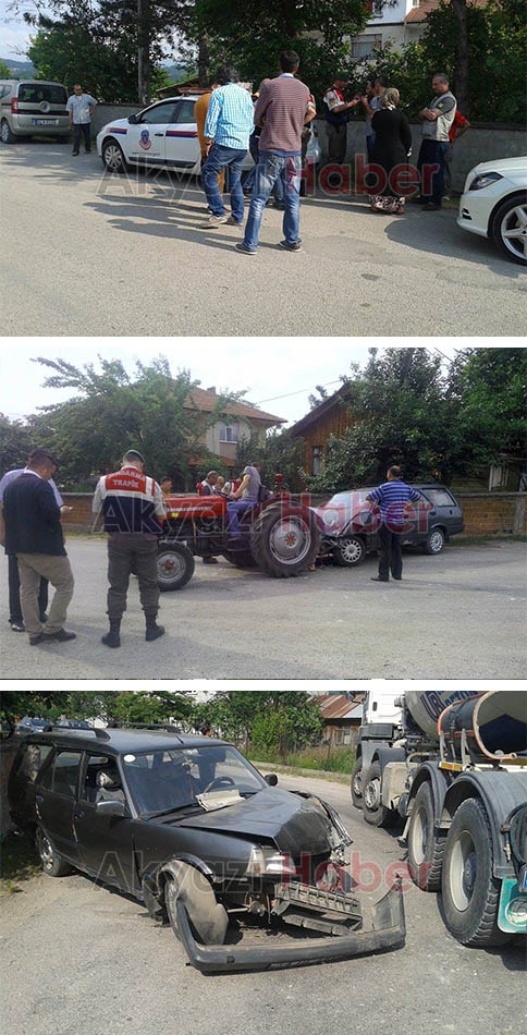 Otomobil Beton Mikserinin Altında Kaldı