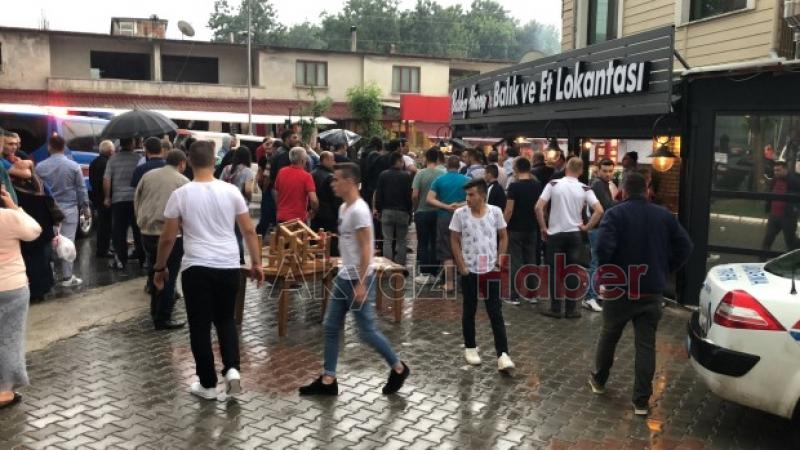 Restorana Aracın girme Anı VİDEO