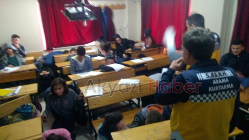 S.A.B.A.H Derneği Çıraklık Eğitim Merkezinde Afet Bilinci Eğitimi verdi