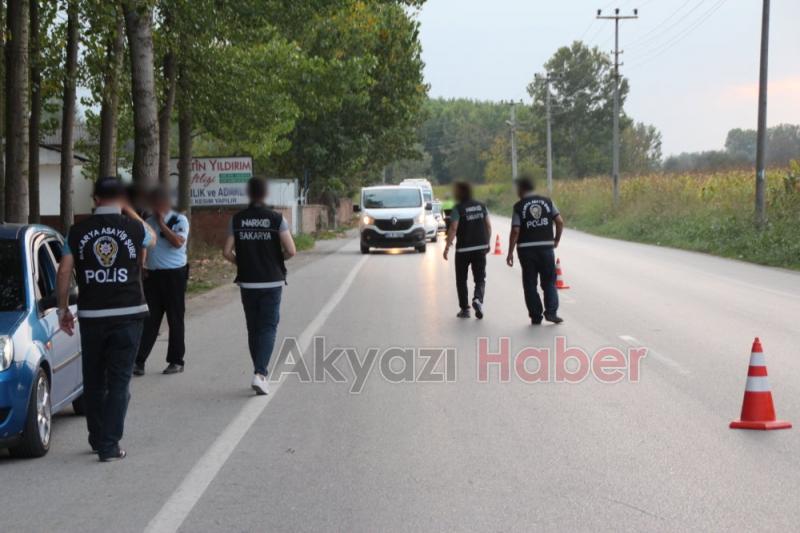   Sakarya Asayiş ve KOM Ekipleri Akyazı’da Uygulama Yaptı