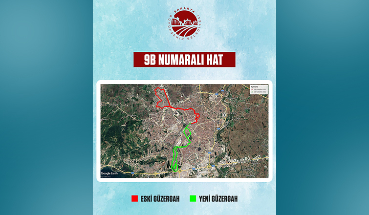 Sakarya'da 10 farklı hatta güzergâh değişikliğine gidildi,  2 yeni hat geldi