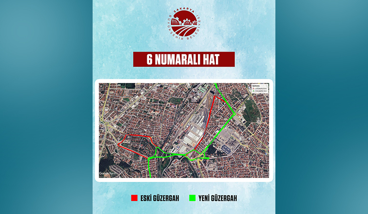 Sakarya'da 10 farklı hatta güzergâh değişikliğine gidildi,  2 yeni hat geldi