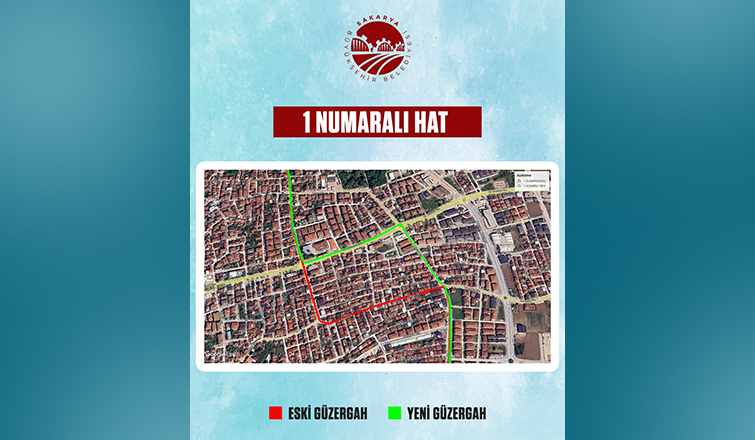 Sakarya'da 10 farklı hatta güzergâh değişikliğine gidildi,  2 yeni hat geldi