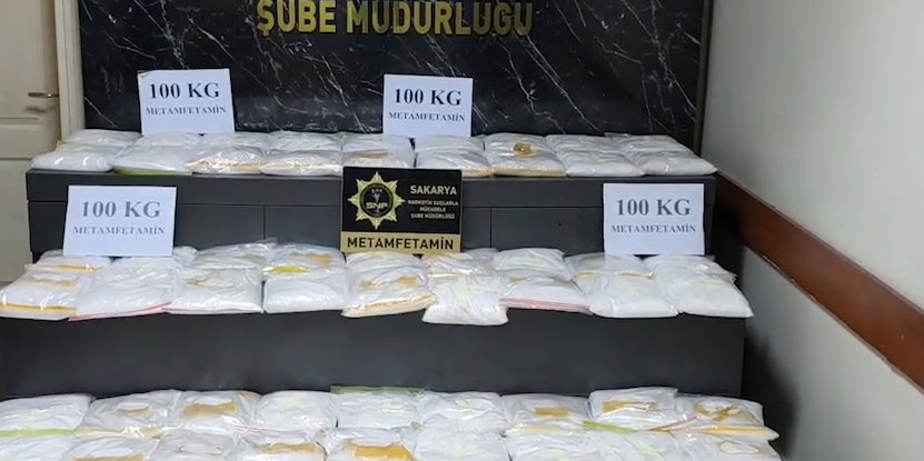 Sakarya'da 100 kilogram metamfetamin ele geçirildi