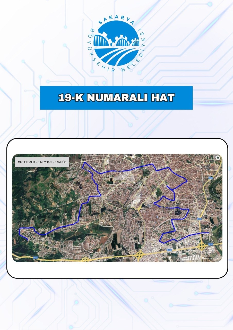 Sakarya'da 19-K hattı yeniden seferlerine başladı
