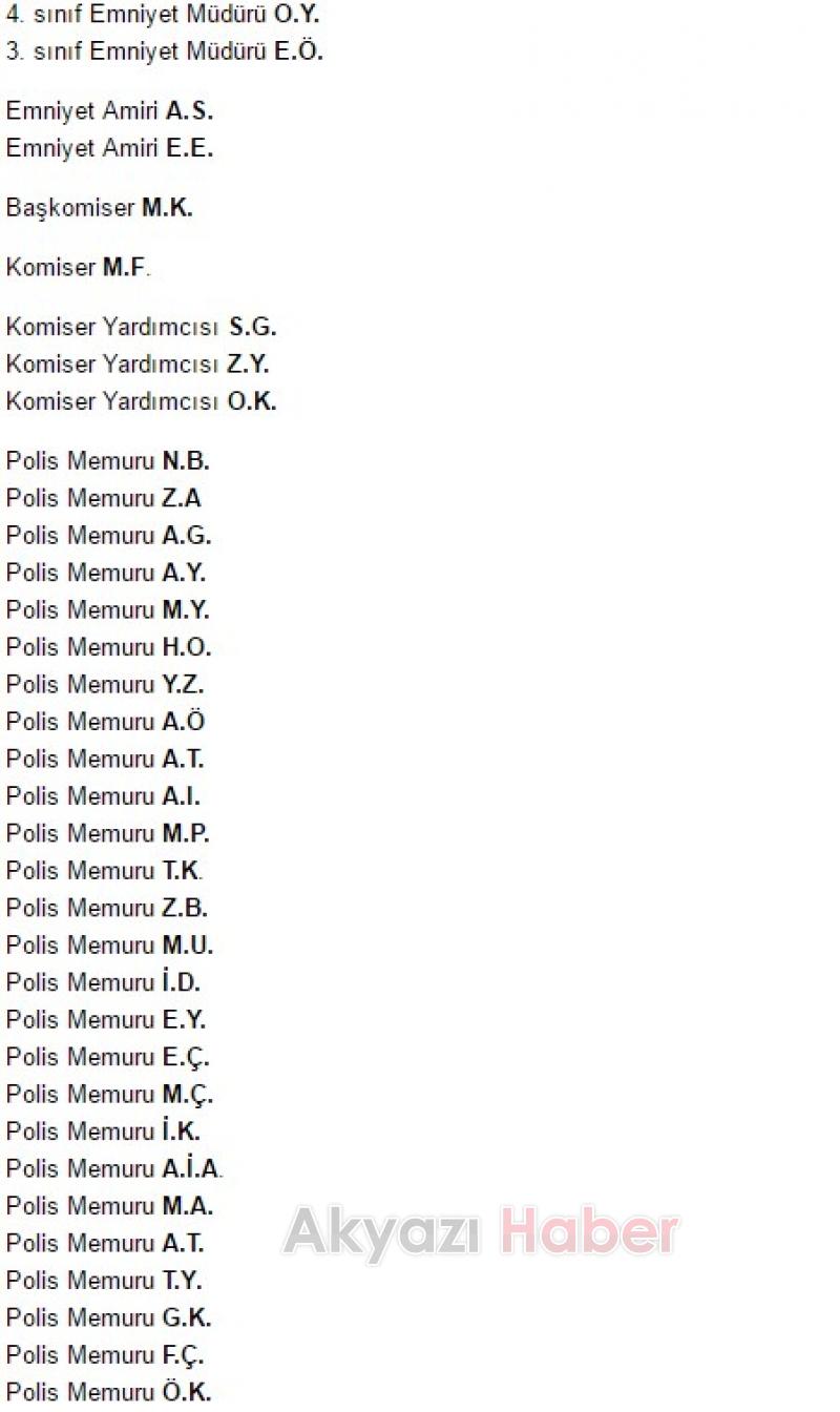 Sakarya da 49 emniyet mensubu açığa alındı 