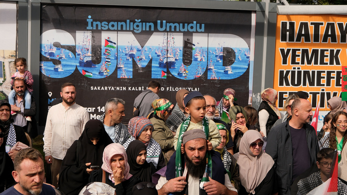 Sakarya'da binler Filistin'e destek için buluştu