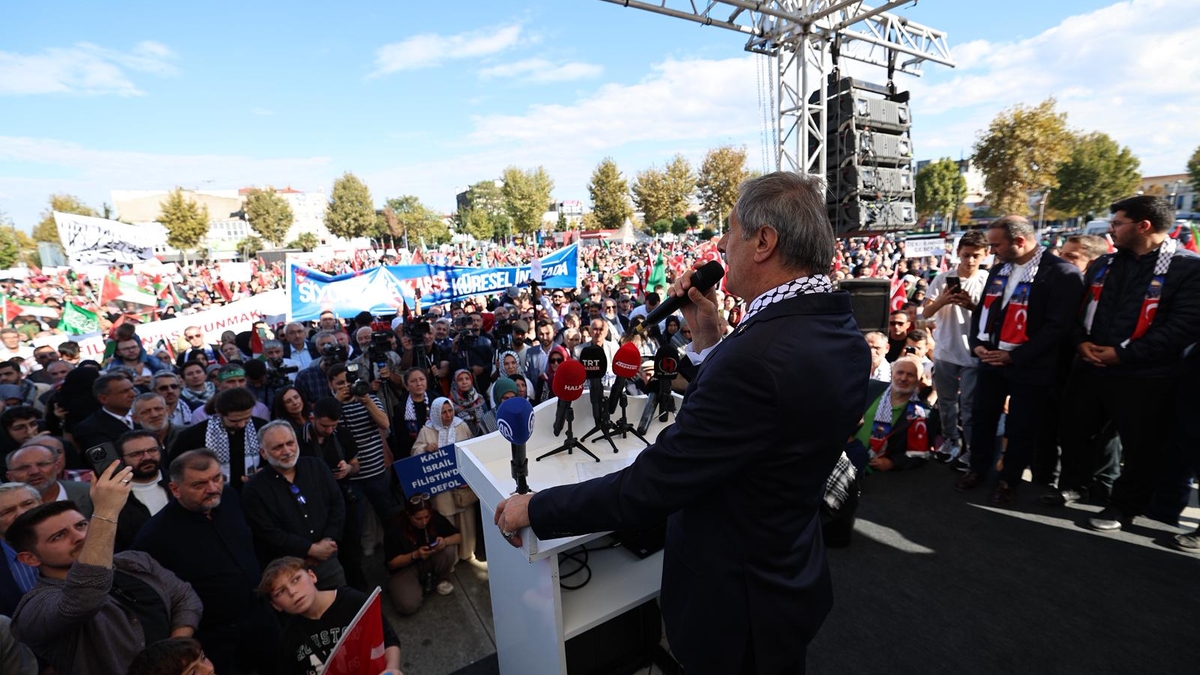 Sakarya'da binler Filistin'e destek için buluştu
