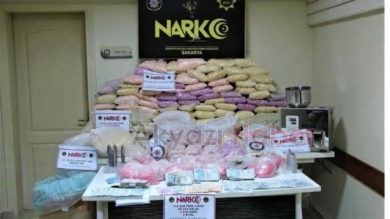 Sakarya'da dev uyuşturucu operasyonu