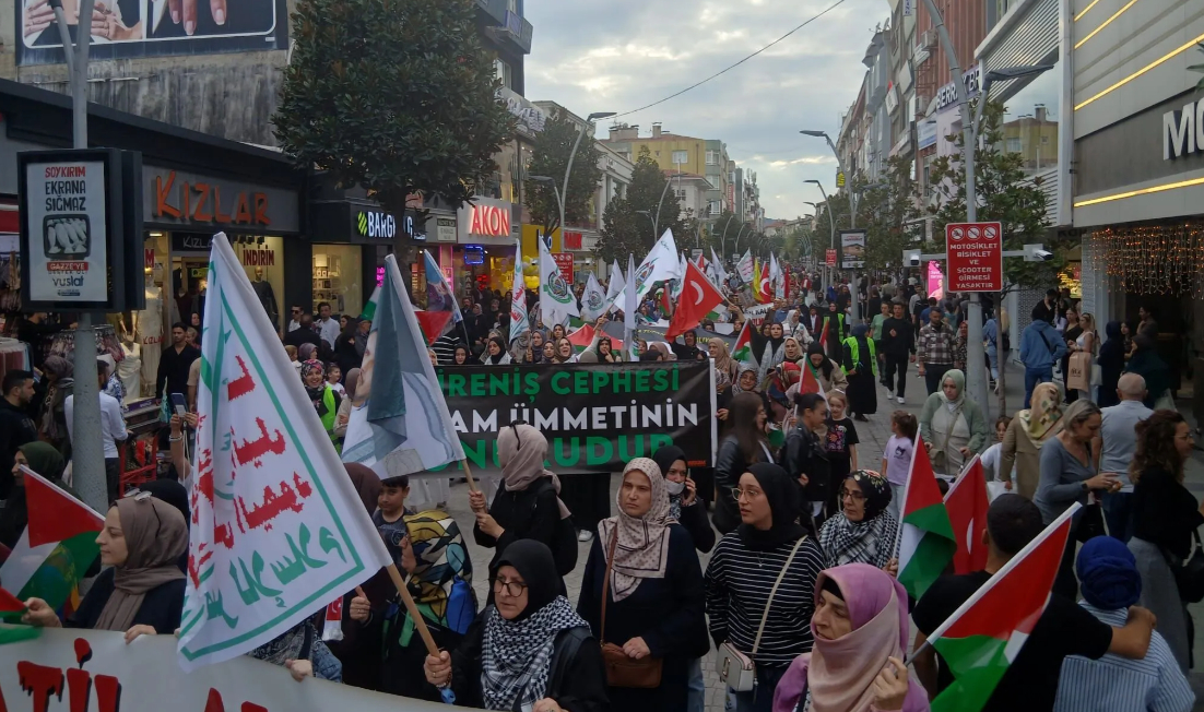 Sakarya'da İsrail protestosu