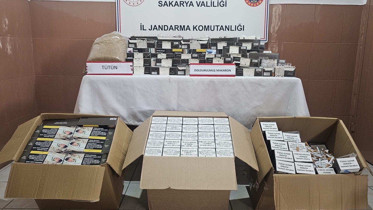 Sakarya'da kaçakçılık operasyonu