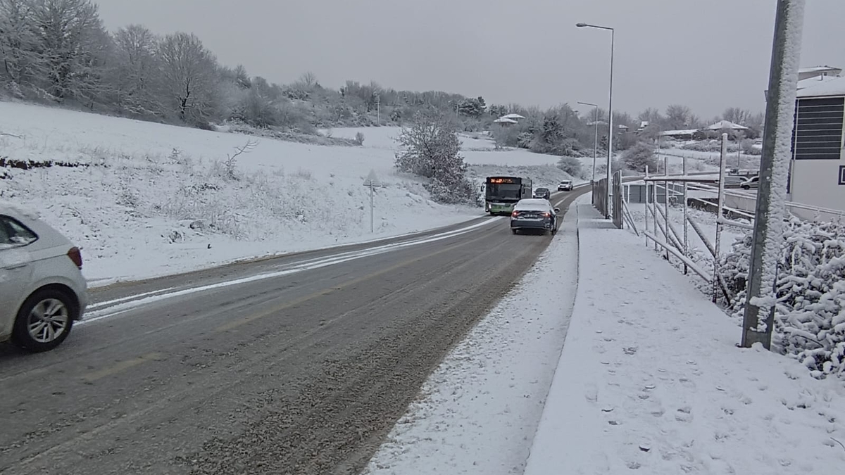 Sakarya'da kar yağışı etkisini artırdı